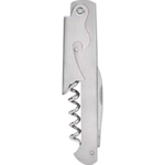 Straight Brushed Stainless Steel Corkscrew