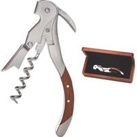 Waiter's corkscrew that comes in a wood box and features a... from ASI 55450...