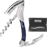 Laguiole en Aubrac Corkscrew - Blue Sycamore Wood Handle