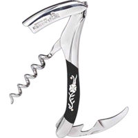 Waiter's corkscrew that features a flower handle and hi-tech fiberglass...