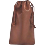 Leatherette Pull-String Pouch