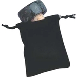 Velveteen Pull-String Stopper Sack