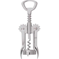 Customizable 6 5/8" stainless steel tavern wing style corkscrew.... from ASI...