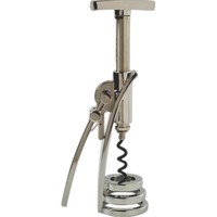 Corkscrew that's single-handle, zinc alloy and chrome plated.... from ASI...
