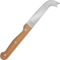 Cheese Knife/Server with Bamboo Handle. Stainless Steel