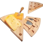 Swivel Wedge-Shaped Cheese Board Set