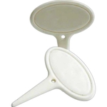 Oval Cheese Marker, Porcelain