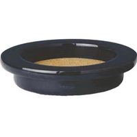 Grande Wine Bottle Coaster, Black Marble