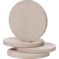 Set of four 4" x 3/8" beige absorbent sandstone coasters with... from ASI...