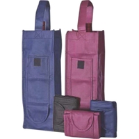 13 5/8" x 4 3/16" nonwoven polypropylene Wine Bottle Wallet™ with... from ASI...