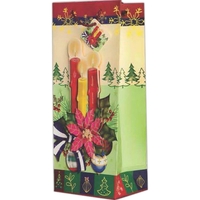 3D Holiday Wine Bottle Gift Bag
