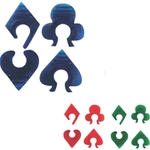 Full House Wine Glass ID Clips, Set of 12