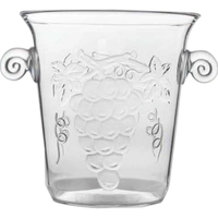 Acrylic wine bottle cooler, 3 quart, 30 oz., with grape cluster... from ASI...