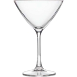Martini Glass, Acrylic 8 oz. rimfull