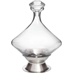 Orbital Decanter w/ Brushed Stainless Steel Base