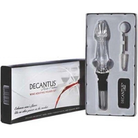 Clear Aero wine aerating pourer, velvet pouch and cleaning brush set.... from...
