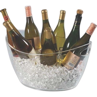 Eight-bottle oval bucket, clear acrylic.... from ASI 55450 Franmara Inc