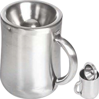 Personal Spittoon, Brushed Stainless Steel
