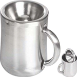 Personal Spittoon, Brushed Stainless Steel