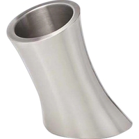 Diagonal double wall wine cooler. Brushed 18/10 stainless steel.... from ASI...