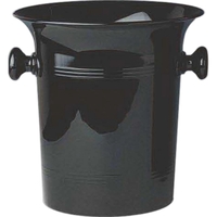 Acrylic vino bottle cooler with single piece molded handles.... from ASI...