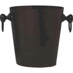 Aluminum Wine and Champagne Chiller, Black Enamel