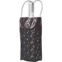 VinoChill™ Bottle Bag, Deluxe Black (4 bubble-sided)