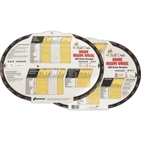 Bill Dove cocktail wheel with 290 drink recipes. Measures 12 1/4"... from ASI...