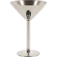 Polished stainless steel martini glass, assembled and boxed.... from ASI...