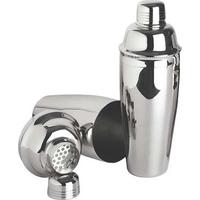 Three-piece stainless steel cocktail shaker set with sure seal for a... from...