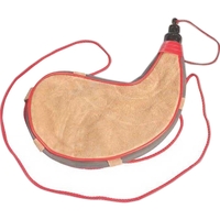 Leather Bota bag with PVC latex liner and red braided shoulder... from ASI...