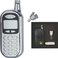 3-ounce, stainless steel pocket flask that's shaped like a cell phone... from...