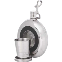 Collapsible Cup Pocket Flask, 8 oz