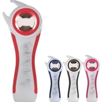 5 3/4" x 2 3/8" stainless steel and plastic opener with... from ASI 55450...