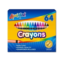 64 Pack Crayons with Sharpener