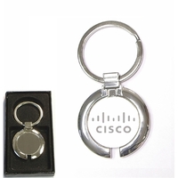 Chrome metal key holder with gift case