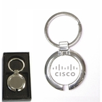 Chrome metal key holder with gift case