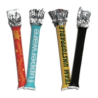 Inflatable cheering sticks made of PVC with pom-metallic streamers.... from...