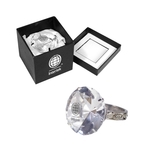 Diamond ring paperweight