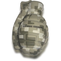 Digital Camouflage Grenade Shape Stress Reliever