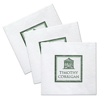 Custom Linen Like Beverage Napkin