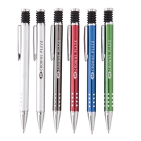 Plunger action ballpoint pen with chrome plated accents and a cool... from...
