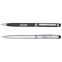 2-in-1 twist action ballpoint pen with a capacitive soft-touch stylus tip.......