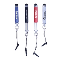 Mini soft touch extendable stylus pen with earphone jack adapter.... from ASI...