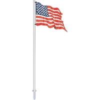 10' PVC flag pole with 3' x 5' USA poly knit... from ASI 31260 AdCapitol /...