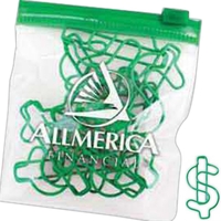 Shaped paper clips in a bag.... from ASI 39250 ZZ OLD - Beacon Promotions Inc...