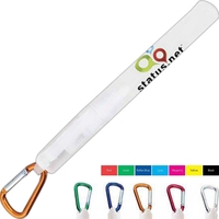 Antibacterial hand cleanser. Cap features a carabiner option. FDA...