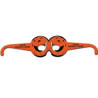 Preprinted round pumpkin glasses made from heavy poster board.... from ASI...