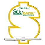 Dollar Sign Erasable Memo Board