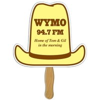 10 gallon hat shaped fan with wooden stick.... from ASI 67620 Lion Circle...